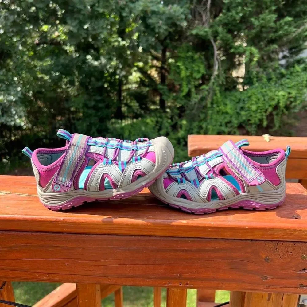 Merrell Youth 11 Hudro 2.0 Grey Purple Outdoor Hiking Play Sandals